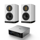 WiiM AMP Ultra + Wharfedale EVO 5.1 Bookshelf Speakers (Pair) - K&B Audio