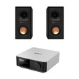 WiiM AMP Ultra Wi-Fi Amplifier + Klipsch R-40M 4" Bookshelf Speakers - K&B Audio