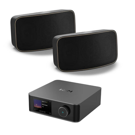 WiiM AMP Ultra Wi-Fi & Bluetooth Amplifier + DALI Gardian OW 6 6.5" Outdoor Speakers - K&B Audio