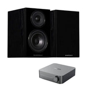 WiiM AMP + Wharfedale Diamond 12.1 Bookshelf Speakers - K&B Audio