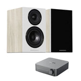 WiiM AMP + Wharfedale Diamond 12.1 Bookshelf Speakers - K&B Audio