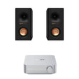 WiiM AMP Wi-Fi Amplifier + Klipsch R-40M 4" Bookshelf Speakers - K&B Audio