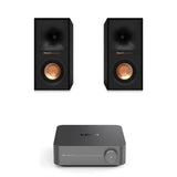 WiiM AMP Wi-Fi Amplifier + Klipsch R-40M 4" Bookshelf Speakers - K&B Audio