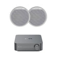 WiiM AMP Wi-Fi & Bluetooth Amplifier + Apart CMAR5 Sauna Ceiling Speakers (Pair) - K&B Audio