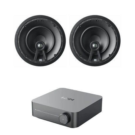 WiiM AMP Wi-Fi & Bluetooth Amplifier + DALI Phantom E-60 6.5" Ceiling Speakers - K&B Audio