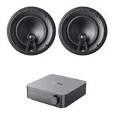 WiiM AMP Wi-Fi & Bluetooth Amplifier + DALI Phantom E-80 8" Ceiling Speakers - K&B Audio