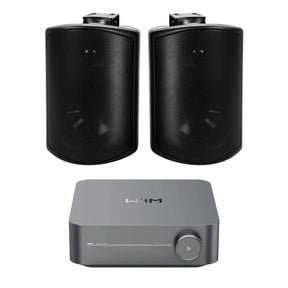 WiiM AMP Wi-Fi & Bluetooth Amplifier + Elipson RAIN 6.5" Outdoor Speakers (Pair) - K&B Audio