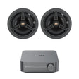 WiiM AMP Wi-Fi & Bluetooth Amplifier + Monitor Audio C165 6.5" Ceiling Speakers (Pair) - K&B Audio