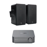 WiiM AMP Wi-Fi & Bluetooth Amplifier + Monitor Audio Climate 60 6.5" Outdoor Speakers (Pair) - K&B Audio