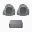 WiiM AMP Wi-Fi & Bluetooth Amplifier + Q Acoustics QI65LW Outdoor Rock Speakers - K&B Audio