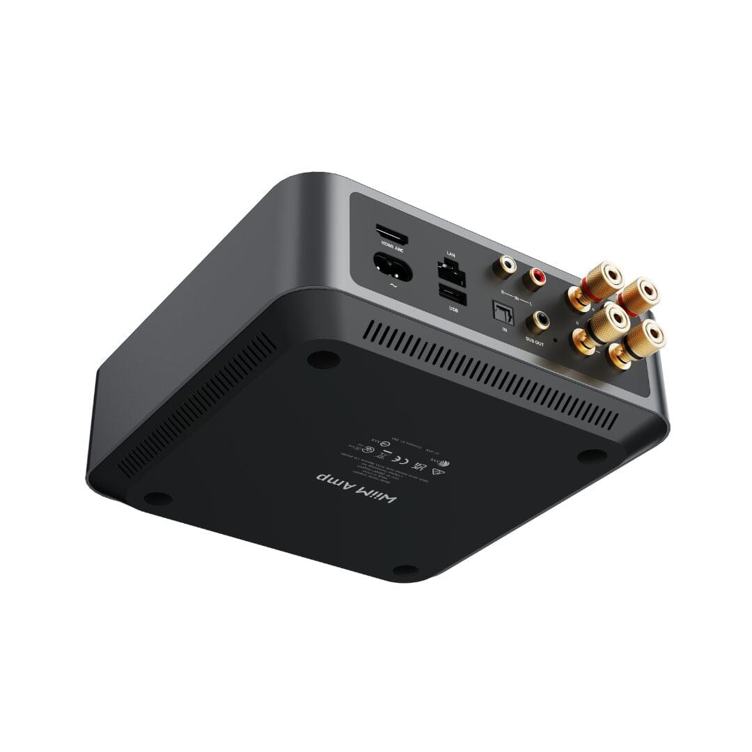 WiiM AMP Wi-Fi & Bluetooth Amplifier + Q Acoustics QI80C 8" Ceiling Speakers - K&B Audio