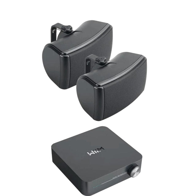 WiiM AMP WiFi & Bluetooth Speaker System with Q Acoustics 6.5" Outdoor Speakers - K&B Audio