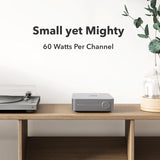 WiiM AMP Wi-Fi & Bluetooth Amplifier + Q Acoustics QI65CW 6.5" Water Resistant Ceiling Speakers - K&B Audio
