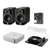 WiiM AMP Wi-Fi Amplifier + Pro-Ject E1 Phono + Q Acoustics 5010 Bookshelf Speakers - K&B Audio