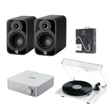 WiiM AMP Wi-Fi Amplifier + Pro-Ject E1 Phono + Q Acoustics 5010 Bookshelf Speakers - K&B Audio