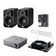WiiM AMP Wi-Fi Amplifier + Pro-Ject E1 Phono + Q Acoustics 5010 Bookshelf Speakers - K&B Audio