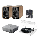 WiiM-AMP WiFi Multiroom Amplifier Pro-Ject E1 Phono & Q Acoustics 5010 Speakers Bundle - K&B Audio