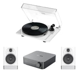 WiiM AMP Wi-Fi Amplifier + Pro-Ject E1-Phono + JAMO S7-15B Bookshelf Speakers - K&B Audio