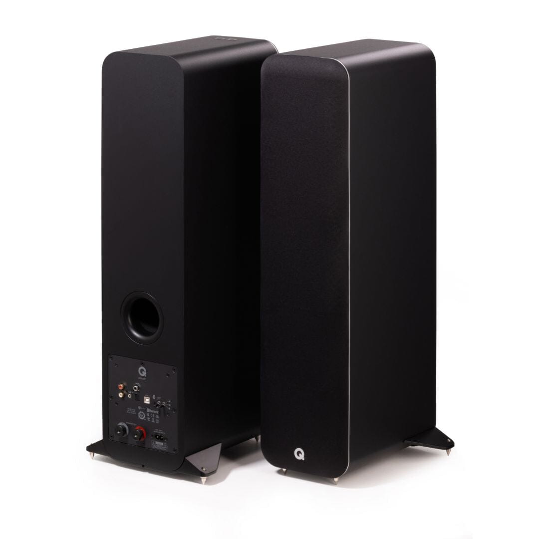 Q Acoustics M40 Active Floorstanding Speakers + WiiM Pro WiFi Music Streamer - K&B Audio