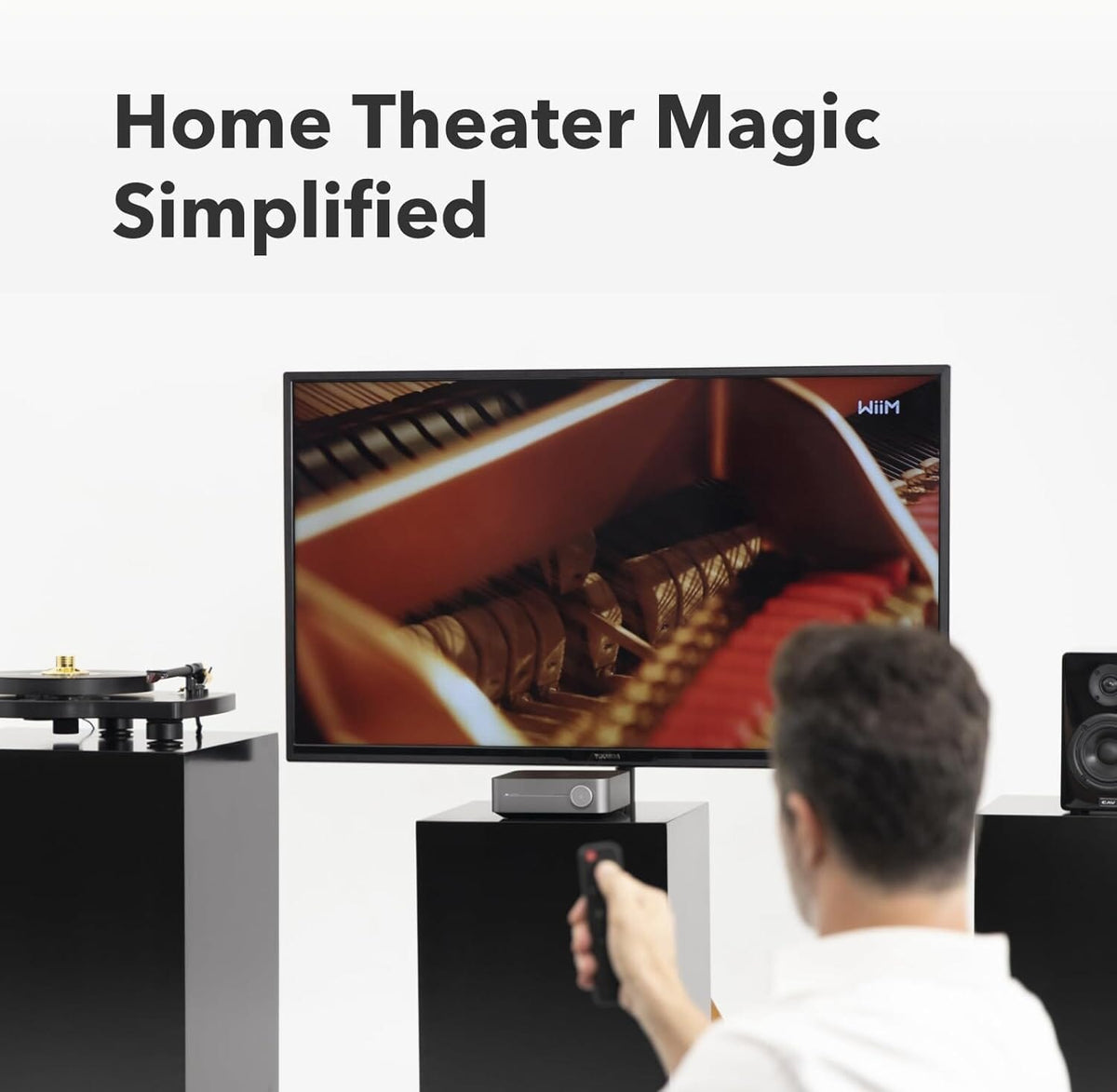 WiiM AMP Wi-Fi Multiroom Amplifier with Bluetooth, Airplay 2, Alexa - K&B Audio