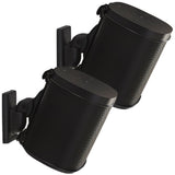 Wireless Speaker Swivel & Tilt Wall Mount Designed for Sonos One SL, Play:1, Play:3 - Pair - K&B Audio