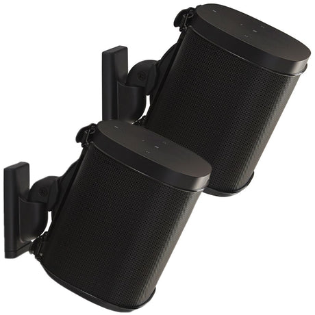 Wireless Speaker Swivel & Tilt Wall Mount Designed for Sonos One SL, Play:1, Play:3 - Pair - K&B Audio