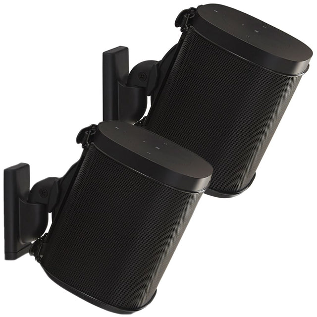 Wireless Speaker Swivel & Tilt Wall Mount Designed for Sonos One SL, Play:1, Play:3 - Pair - K&B Audio
