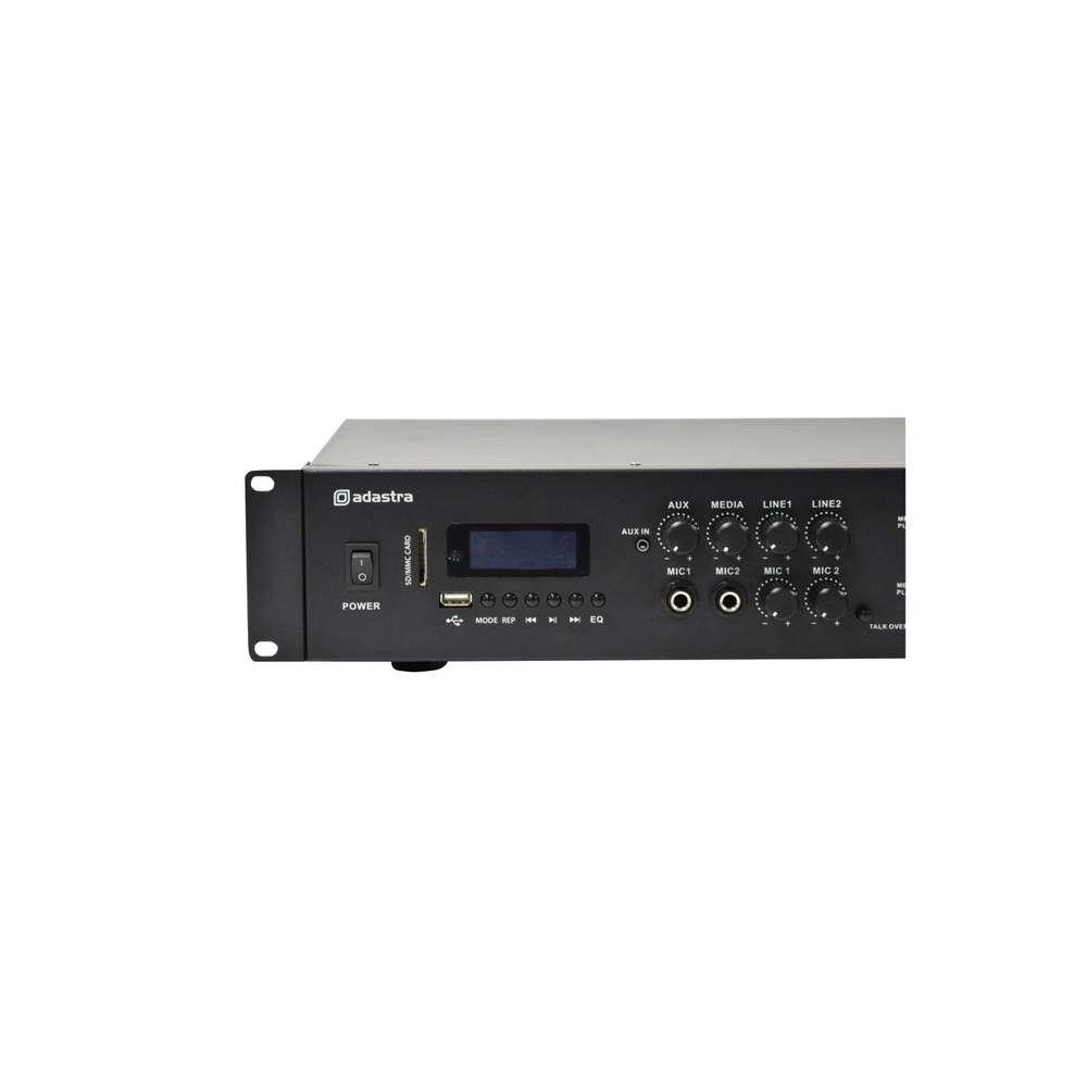 Adastra A4 Dual Zone 200W Stereo Amplifier with FM Radio/Bluetooth & Media Player - K&B Audio