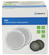 Adastra OD5-W4 OD Series 80W 5" Water Resistant In Ceiling Speakers (Pair) - K&B Audio