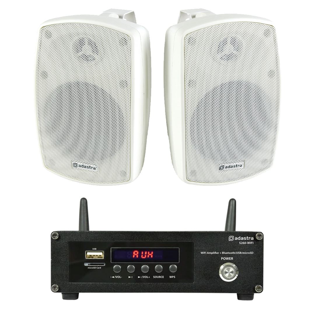 Adastra S260 WiFi & Bluetooth 4" Outdoor Speaker System - K&B Audio