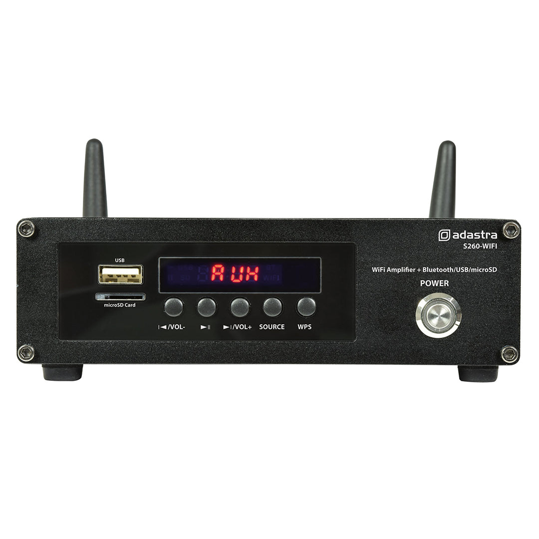 Adastra S260 60W Stereo Amplifier with WiFi & Bluetooth - K&B Audio