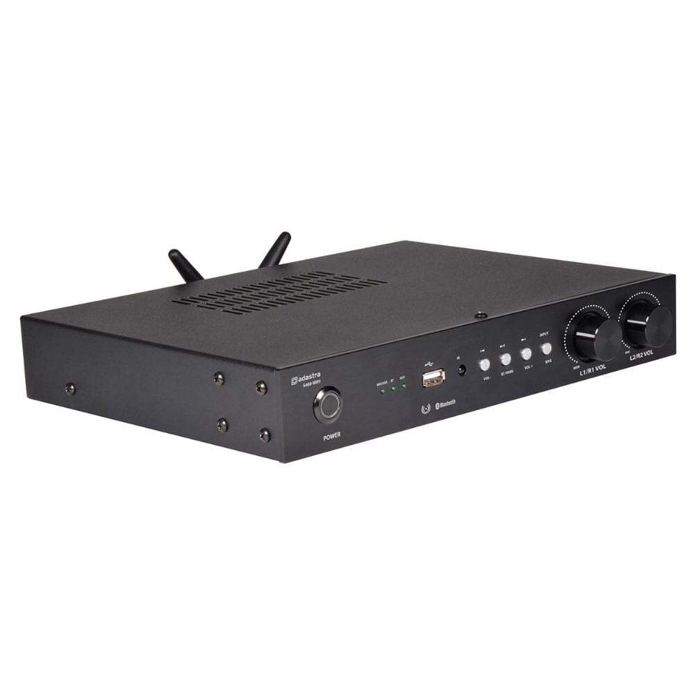 Adastra S460 Dual Zone Wi-Fi Amplifier + 6.5" Ceiling Speakers + 4" Outdoor Speakers - K&B Audio