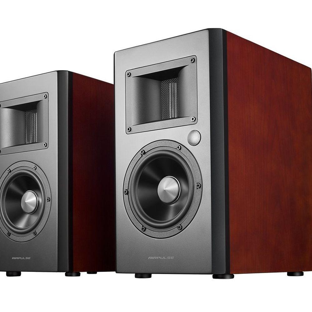Airpulse A200 135W Active Bookshelf Speakers with Bluetooth - K&B Audio