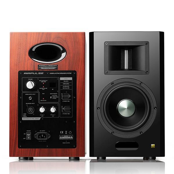 [OPEN BOX] Airpulse A300PRO Hi-Res Active Bookshelf Speakers with Wireless Link - K&B Audio
