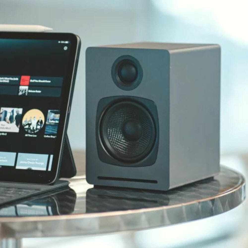 Audioengine A1 Multiroom Wireless Bookshelf Speakers with WiFi (Pair) - K&B Audio