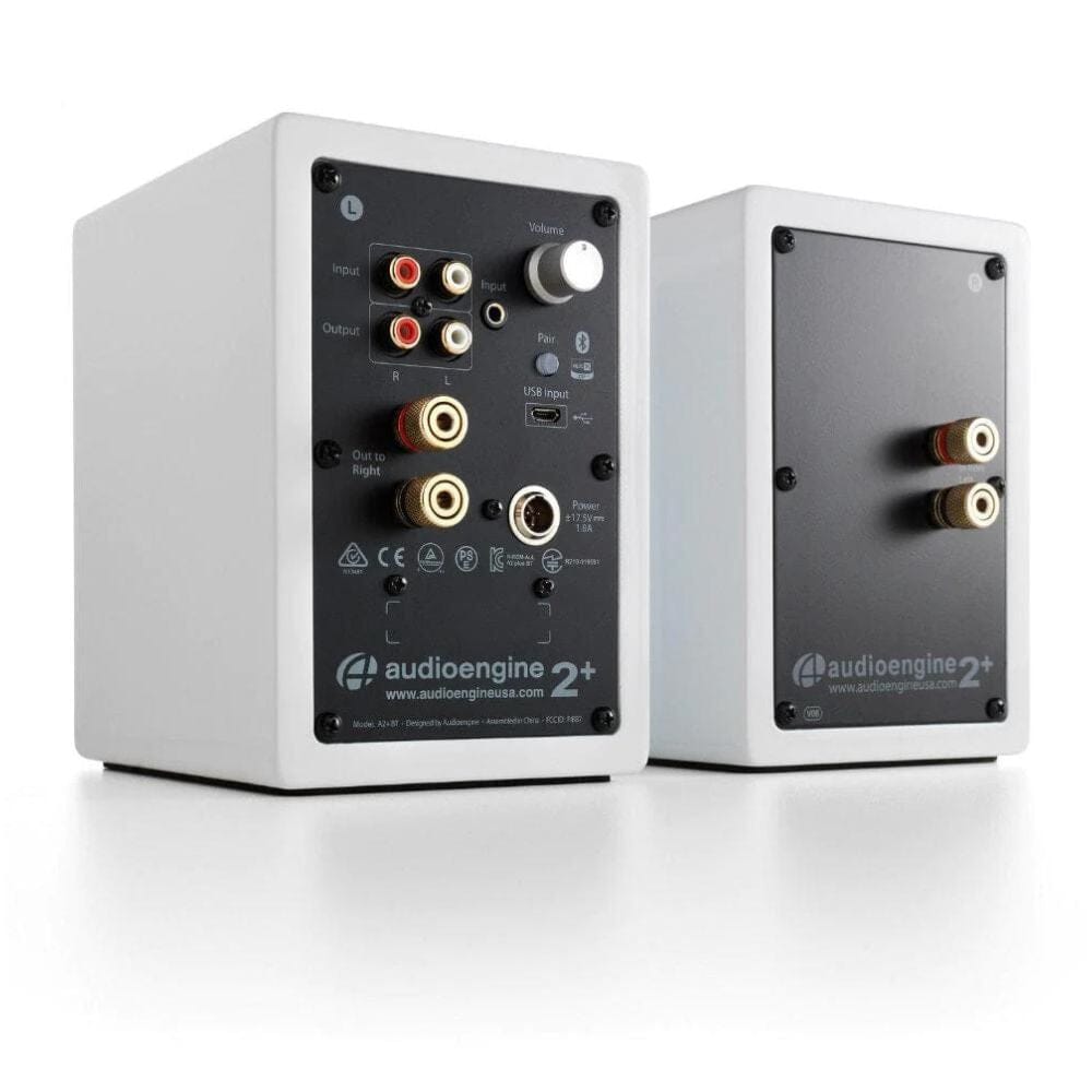 Audioengine A2+ Wireless Bookshelf Speakers with Bluetooth (Pair) - K&B Audio