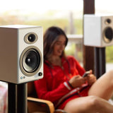 Audioengine A5+ Wireless Bookshelf Speakers with Bluetooth (Pair) - K&B Audio