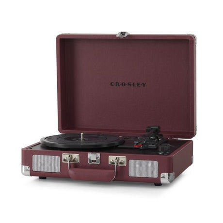Crosley Cruiser Deluxe Plus Portable Record Player with Bluetooth - Purple Ash - K&B Audio