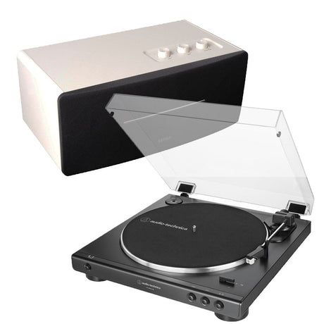 Audio-Technica LP60X-BT Bluetooth Turntable + Edifier D12 Active Bluetooth Speaker - K&B Audio
