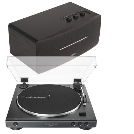 Edifier D12 & Audio-Technica LP60X Turntable with Bluetooth Speaker - K&B Audio