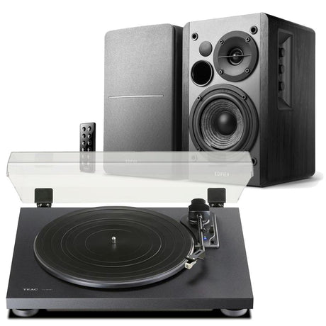 Edifier R1280DB & TEAC TN-180BT Turntable with Speakers Bundle with Bluetooth - K&B Audio