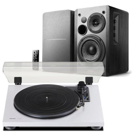 Edifier R1280DB & TEAC TN-180BT Turntable with Speakers Bundle with Bluetooth - K&B Audio