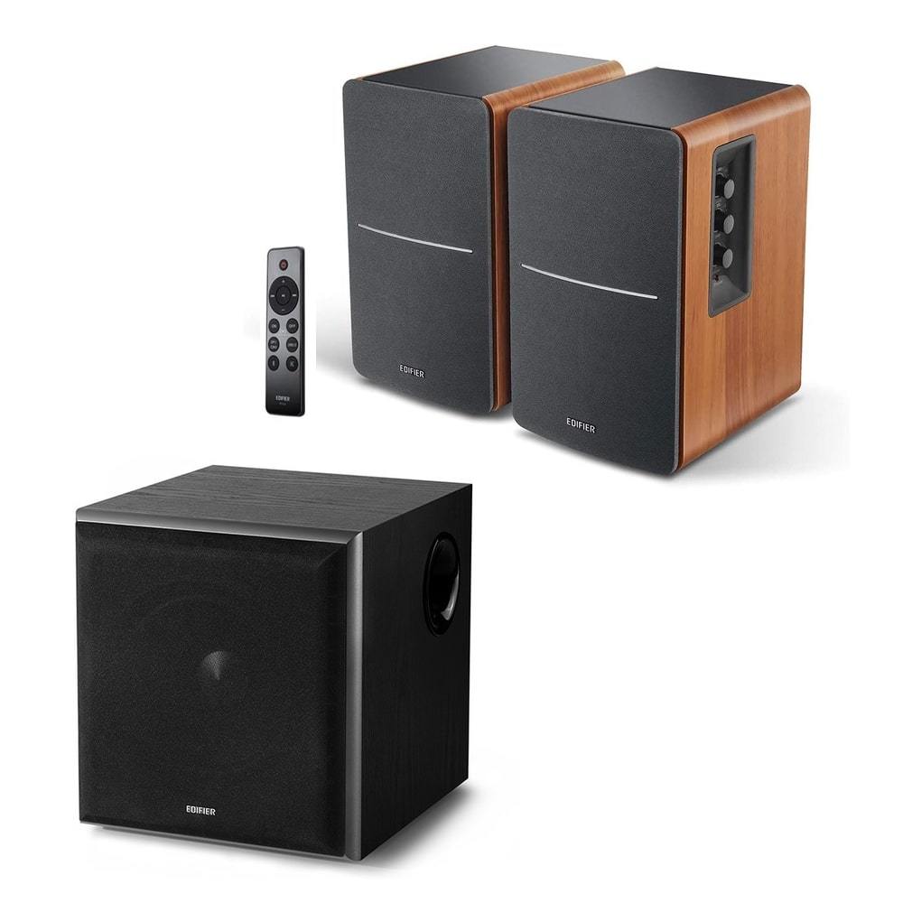 Edifier R1280DBs 42W Active Bookshelf Speakers with Bluetooth 5.0 & 8" Active Subwoofer - K&B Audio