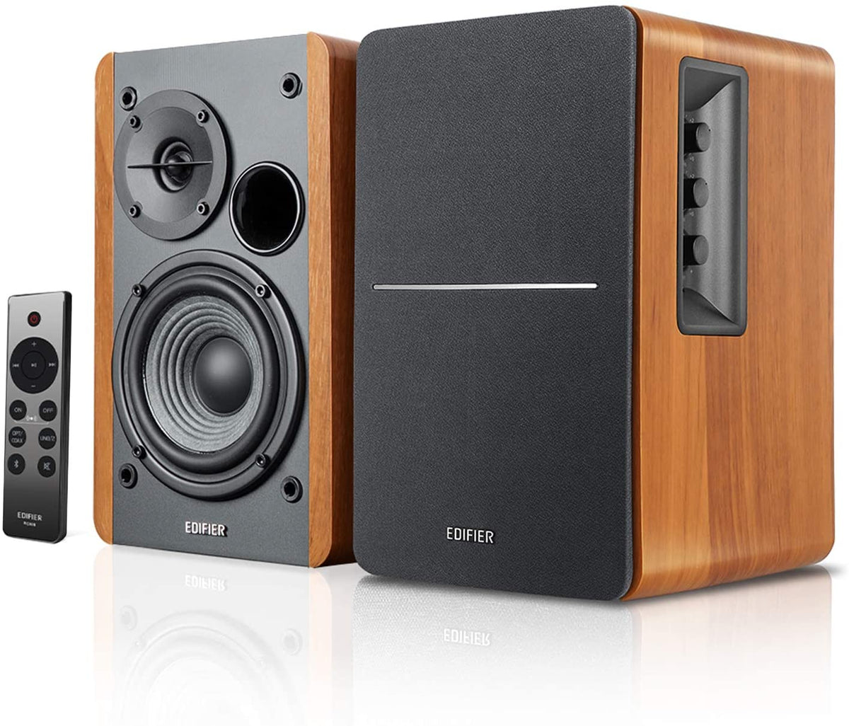 [OPEN BOX] Edifier R1280DBs Active Bookshelf Speakers with Bluetooth 5.0 - Wood - K&B Audio
