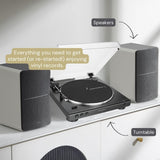 Audio-Technica LP60X Turntable + Edifier R1280T Active Bookshelf Speakers - K&B Audio