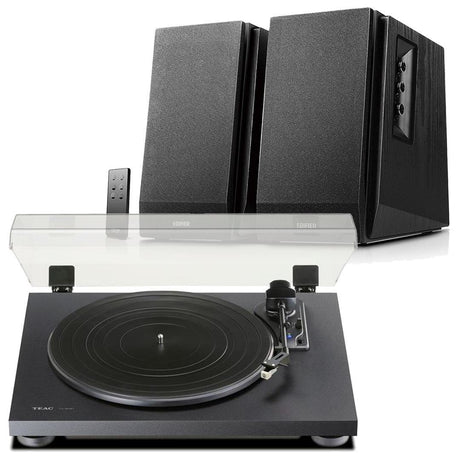 Edifier R1700BT & TEAC TN-180BT Bluetooth Turntable with Speakers Bundle - K&B Audio