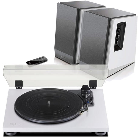 Edifier R1700BT & TEAC TN-180BT Bluetooth Turntable with Speakers Bundle - K&B Audio