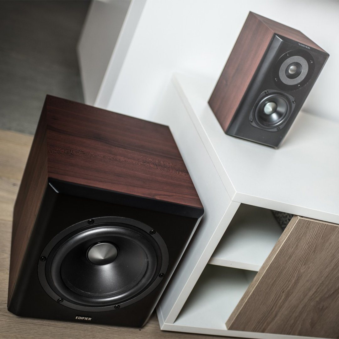 Edifier S360DB 2.1 Active Bookshelf Speakers with Bluetooth & Wireless Subwoofer - K&B Audio