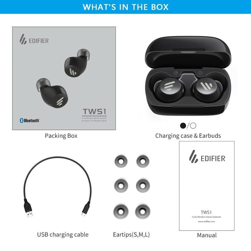 Edifier TWS1 Pro True Wireless Bluetooth v5.0 Earphones - K&B Audio