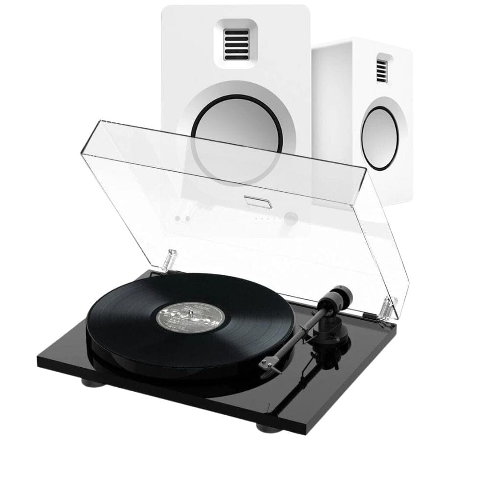 Kanto Audio KA-TUKMW & Pro-Ject E1 Phono Turntable & Speaker Bundle - K&B Audio